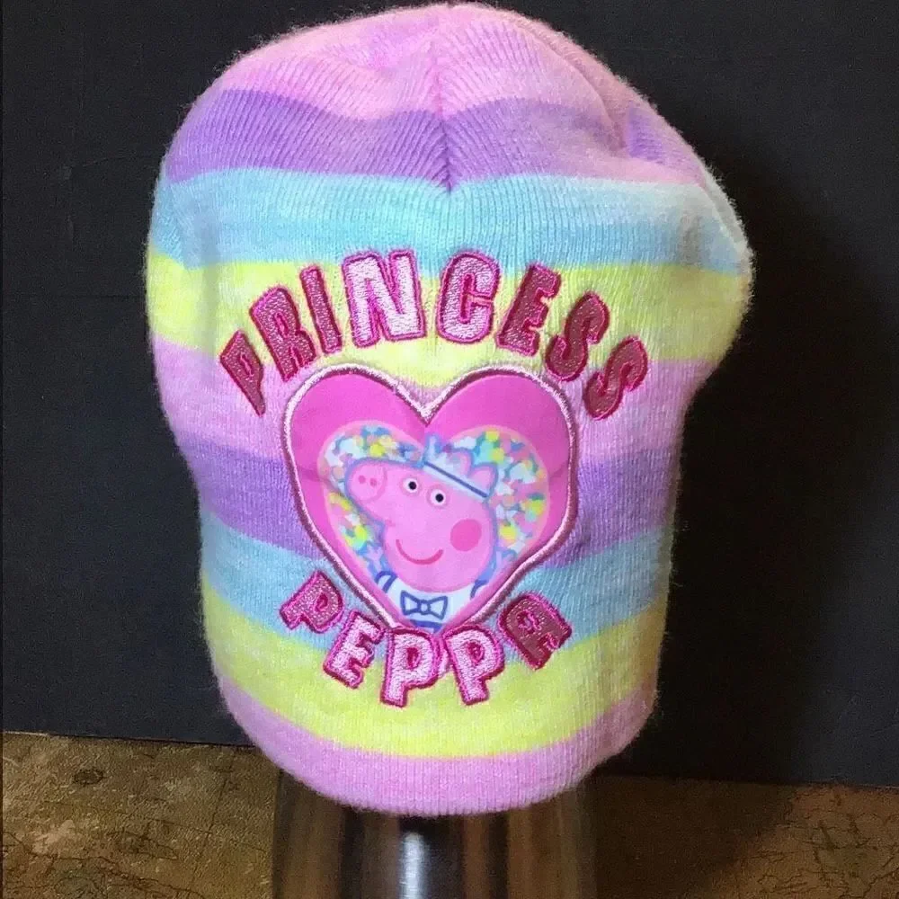 Peppa pig knit cap size 2t-5t